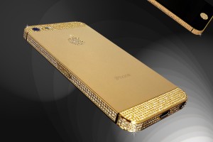 Goldstriker iPhone 5 i guld och briljanter