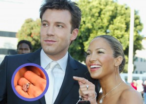 Jennifer Lopez & Ben Affleck med rosa diamanten