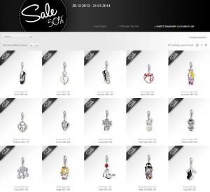 50% utförsäljning av Charm Club Collection hos Thomas Sabo