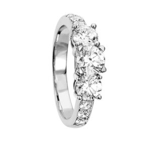 Diamantring i 18K guld