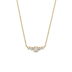 Diamanthalsband i 18K guld med flera diamanter