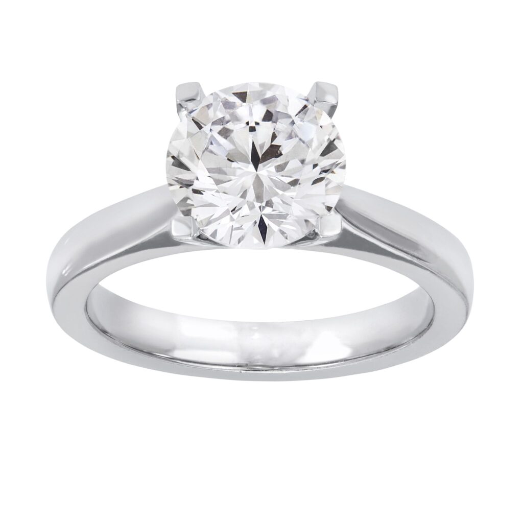 Ring med labbodlad diamant