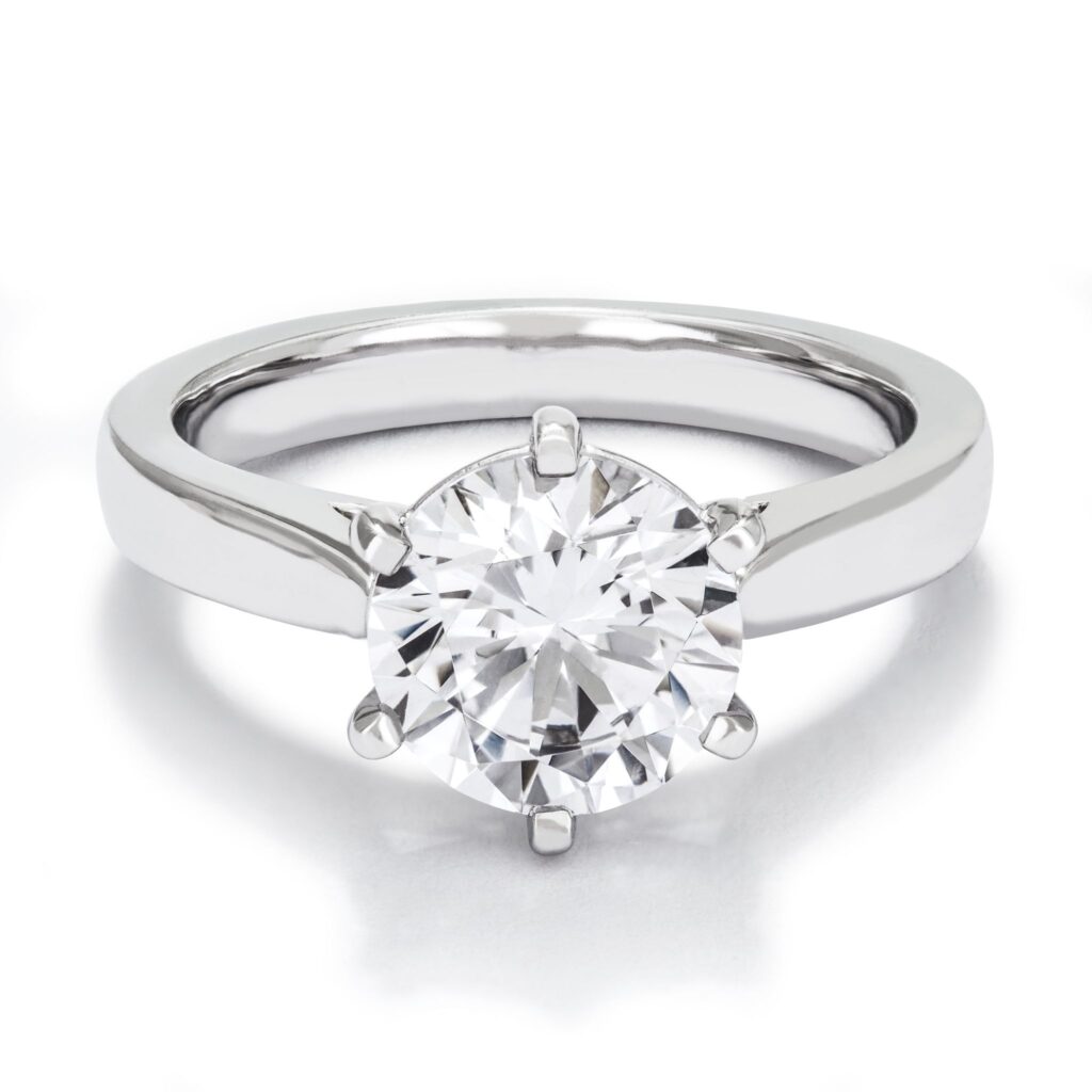 Ring med labbodlad diamant Polaris