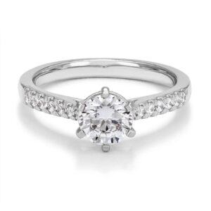 Ring med labbodlade diamanter Vega