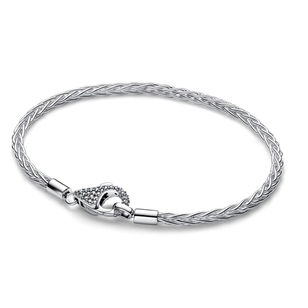 Armband i äkta silver med pavélås 19 cm