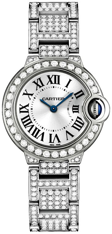 Cartier Ballon Bleu De Cartier Damklocka WE9003ZA Silverfärgad/18