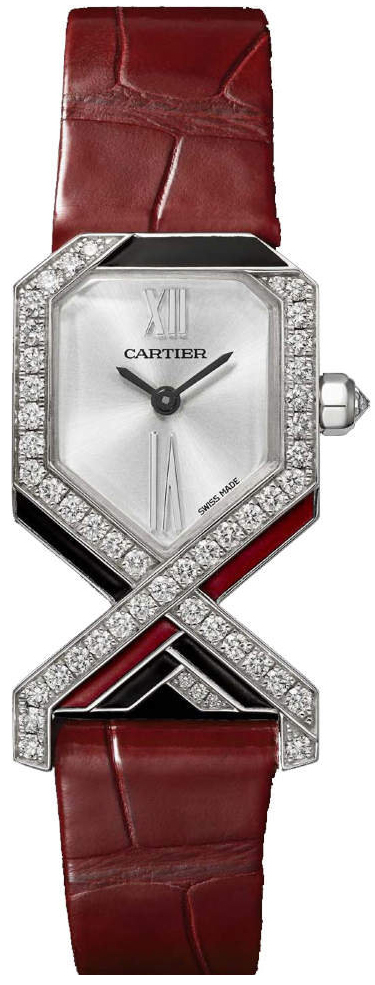Cartier Libre Damklocka WJLI0010 Silverfärgad/Läder
