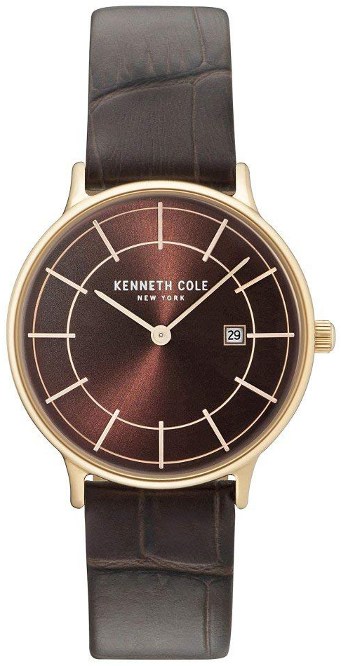 Kenneth Cole Classic Damklocka KC15057001 Brun/Läder Ø33 mm