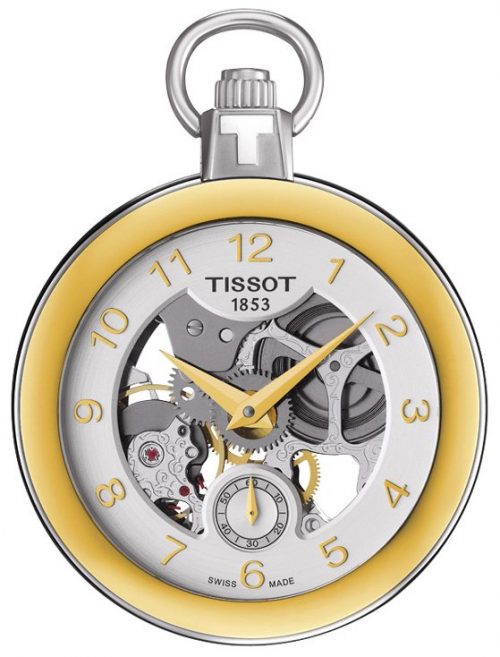 Tissot T-Pocket 1920 Mechanical T853.405.29.412.00 Silverfärgad Ø49