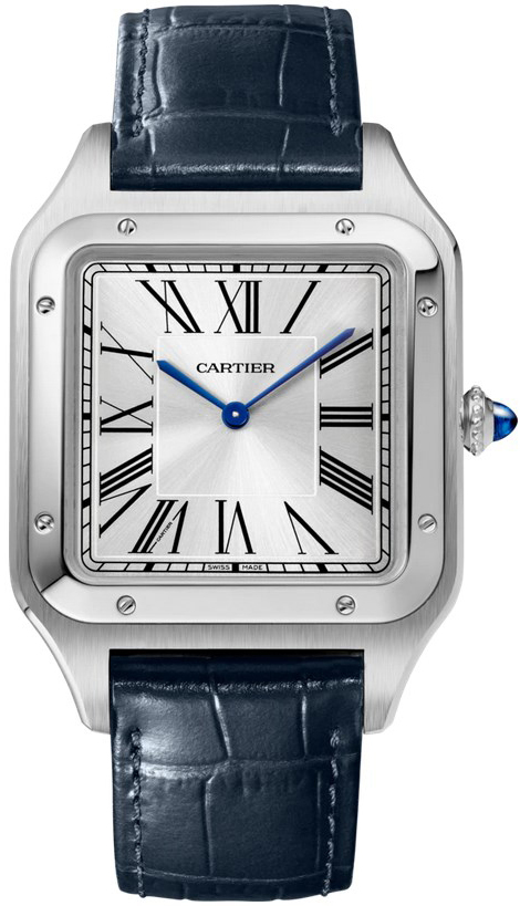 Cartier Santos Dumont Herrklocka WSSA0032 Silverfärgad/Läder