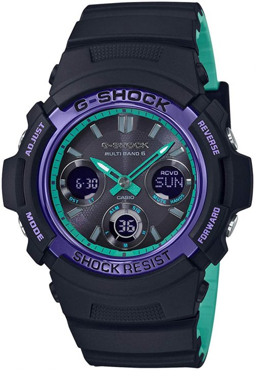 Casio G-Shock Herrklocka AWG-M100SBL-1AER Svart/Resinplast Ø46.4 mm