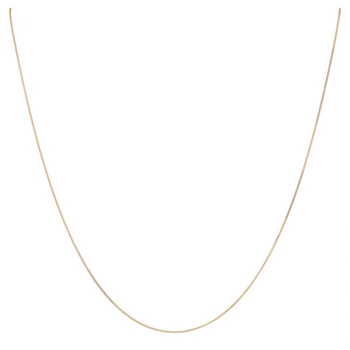 Halsband 18k guld - pansarlänk 42 cm