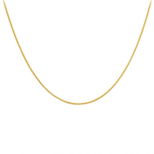 Halsband 9K Guld - Spigalänk 46 cm