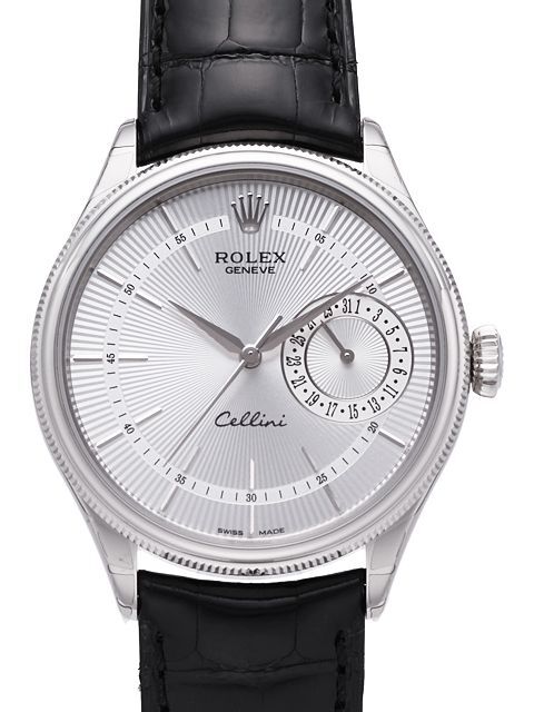 Rolex Cellini Date Herrklocka 50519-0006 Silverfärgad/Läder Ø39 mm
