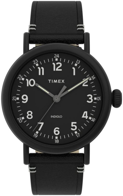 Timex Standard Herrklocka TW2U03800 Svart/Läder Ø41 mm